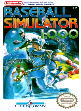 Baseball Simulator 1.000 (USA) box cover front